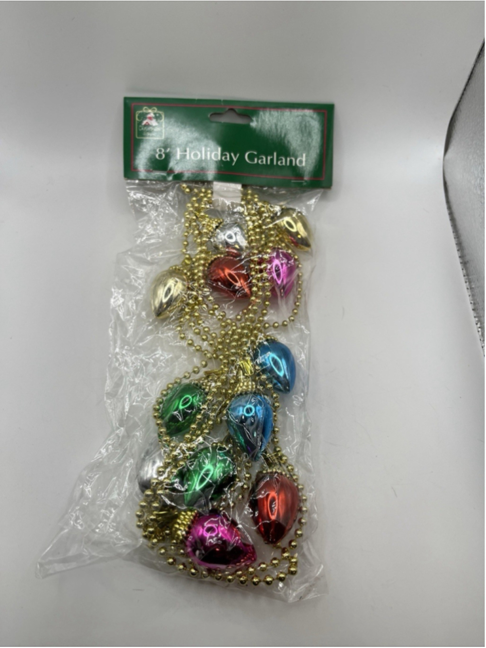 8 FOOT HOLIDAY GARLAND * CHRISTMAS BALLS BRAND NEW IN THE PACK SEE ALL 1PK